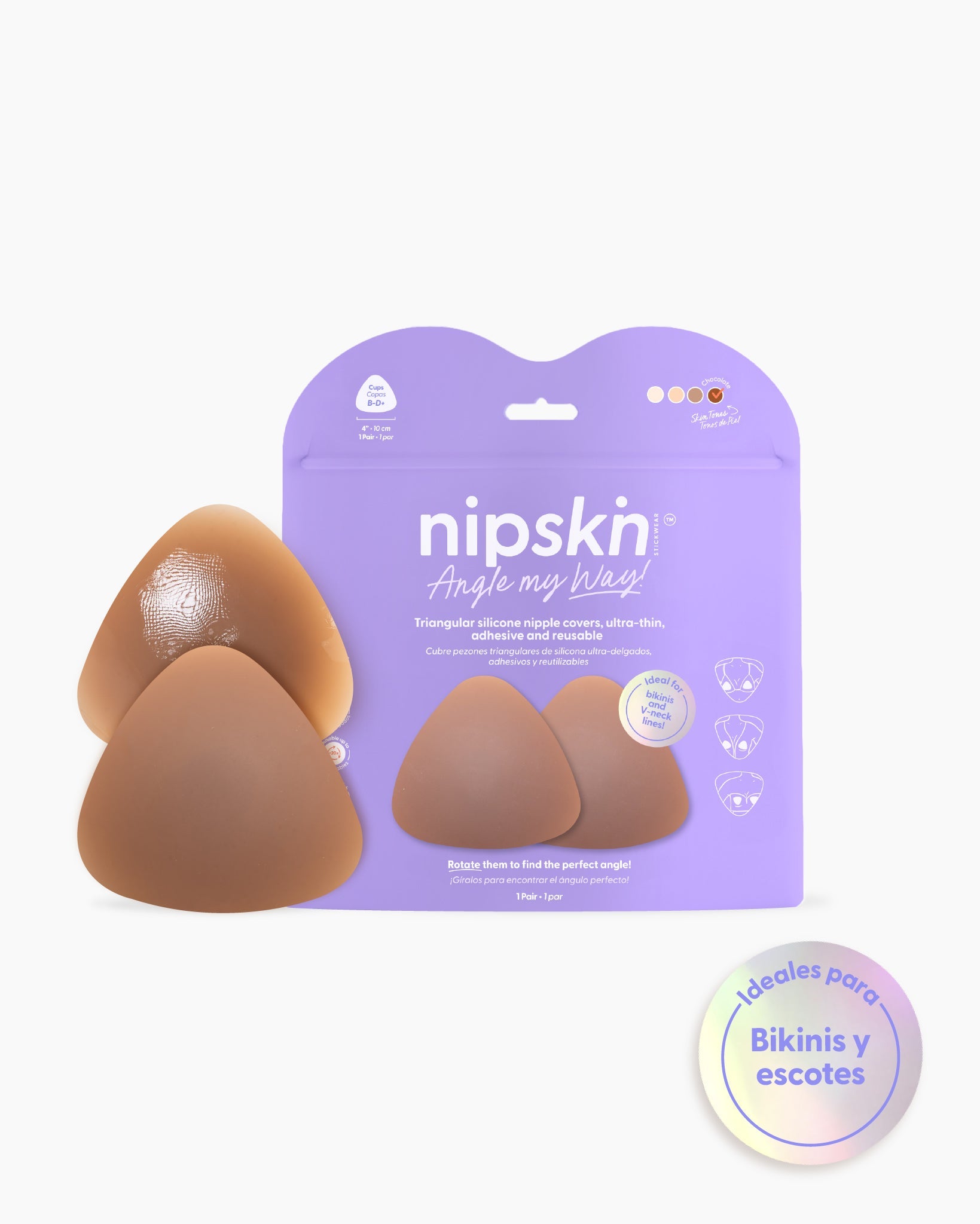 Cubre Pezones Triangulares de Silicona, Angle My Way - Nipskin®