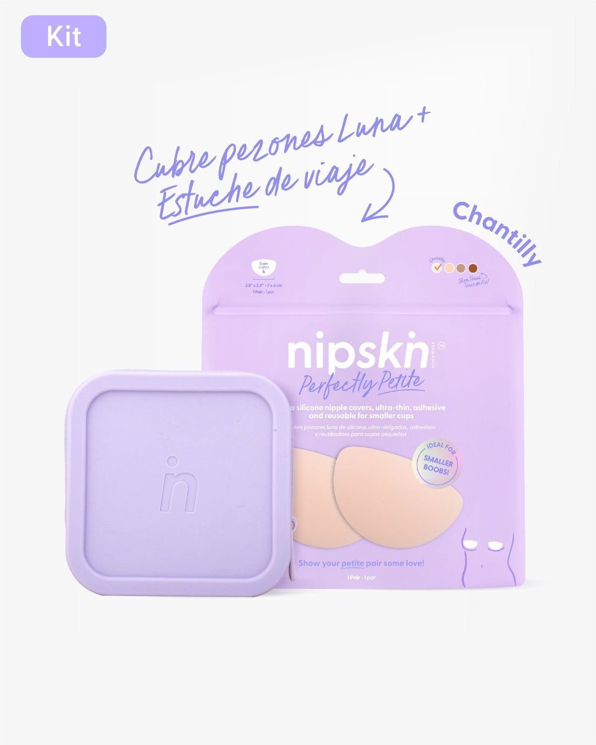 Cubre Pezón de Silicona Senos Pequeños y Estuche - Nipskin®