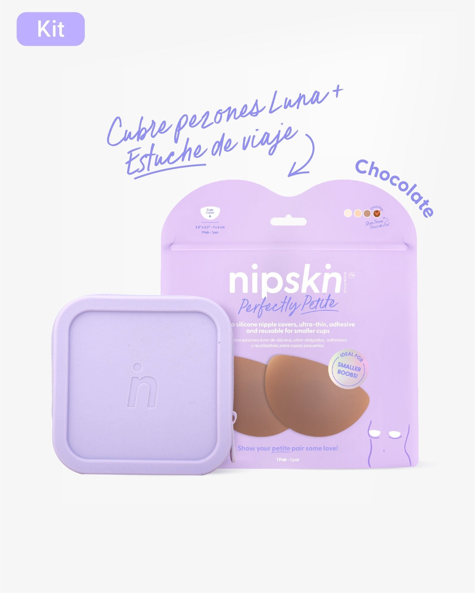 Cubre Pezón de Silicona Senos Pequeños y Estuche - Nipskin®