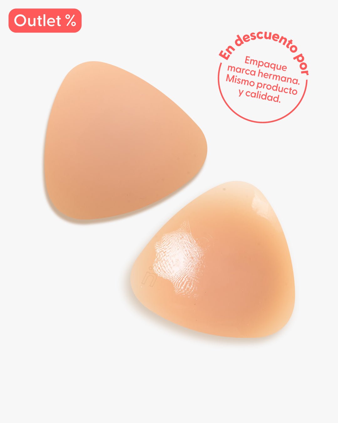 Cubrepezón triangular Nipskin tono Cappuccino, presentación Leluskin