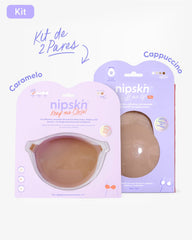 Kit Brasier Adhesivo + Copas Adhesivas en Silicona Para Levantar busto (Talla PLUS) - Nipskin®