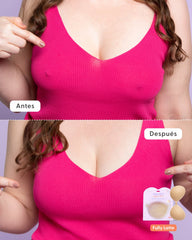 Kit Brasier Adhesivo + Copas Adhesivas en Silicona Para Levantar busto (Talla PLUS) - Nipskin®