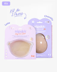 Kit Brasier Adhesivo + Copas Adhesivas en Silicona Para Levantar busto (Talla PLUS) - Nipskin®