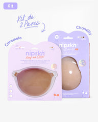 Kit Brasier Adhesivo + Copas Adhesivas en Silicona Para Levantar busto (Talla PLUS) - Nipskin®