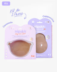 Kit Brasier Adhesivo + Copas Adhesivas en Silicona Para Levantar busto (Talla PLUS) - Nipskin®