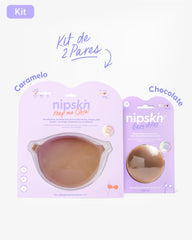 Kit Brasier Adhesivo + Cubre Pezón de Silicona (Talla M) - Nipskin®