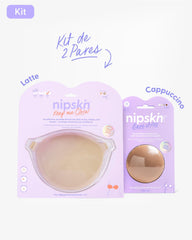 Kit Brasier Adhesivo + Cubre Pezón de Silicona (Talla M) - Nipskin®
