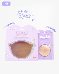 Kit Brasier Adhesivo + Cubre Pezón de Silicona (Talla M) - Nipskin®