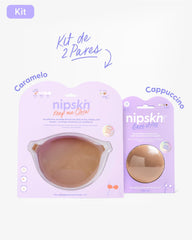 Kit Brasier Adhesivo + Cubre Pezón de Silicona (Talla M) - Nipskin®