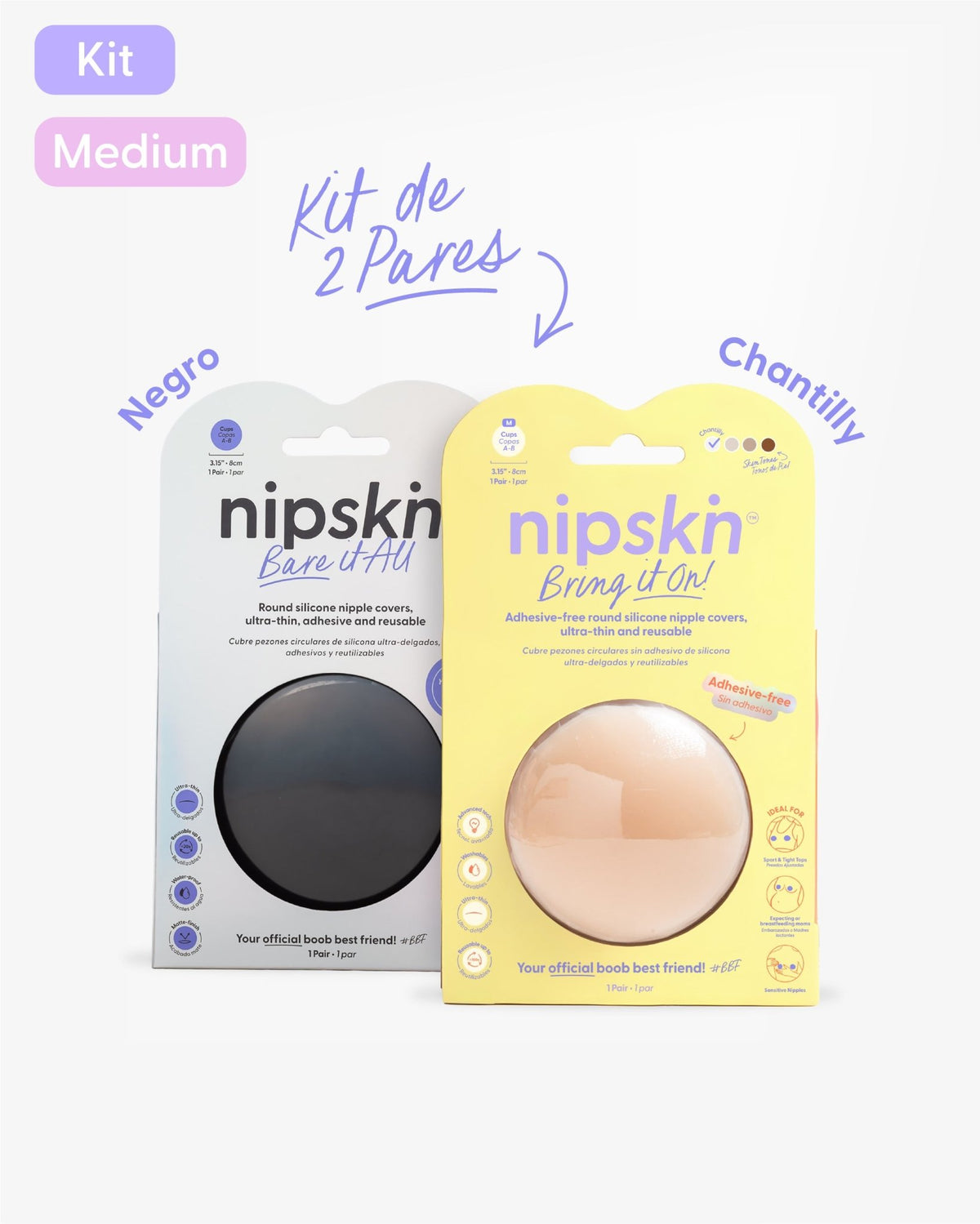 Cubrepezones de Silicona - Nipskin®