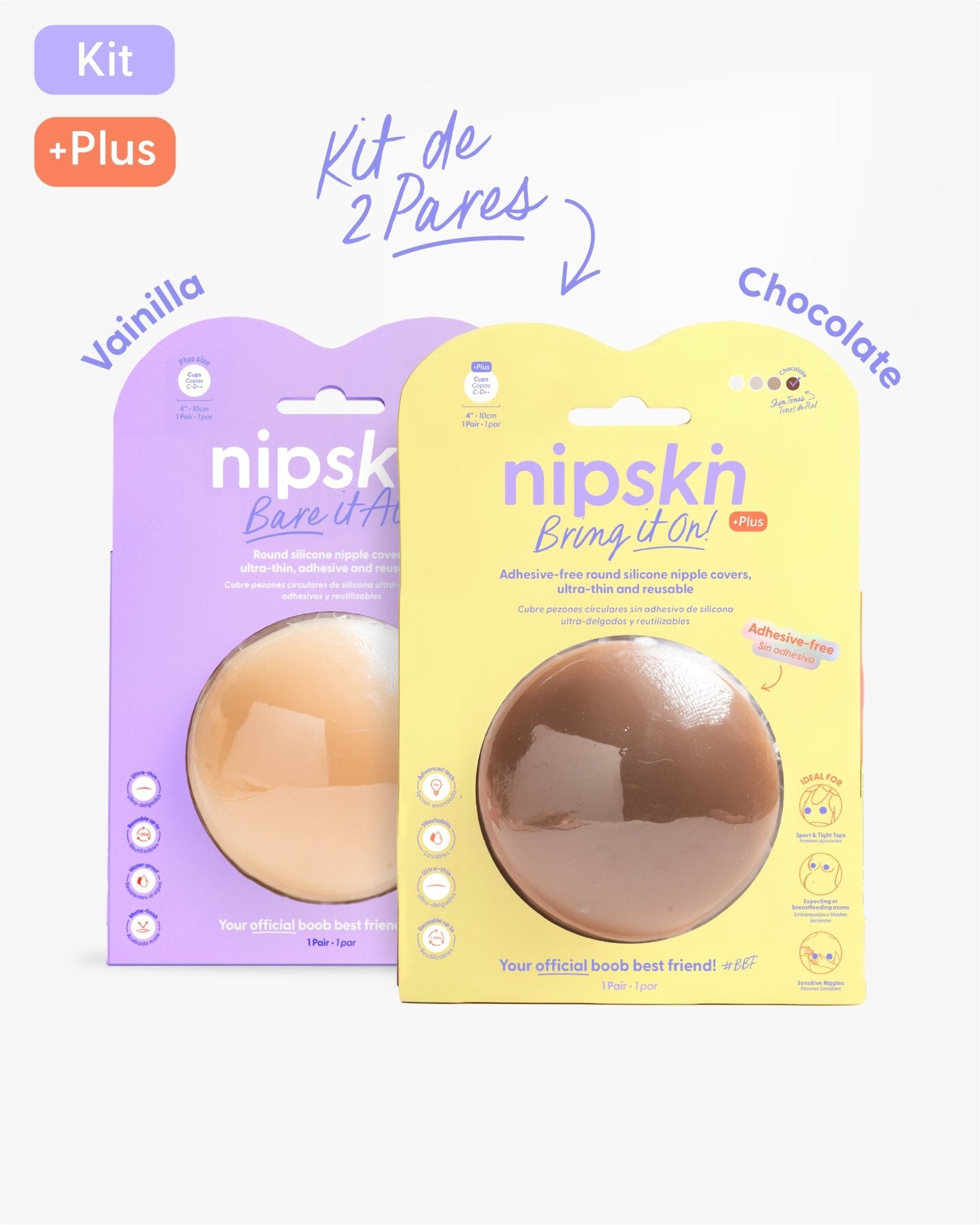 Cubrepezones de Silicona - Nipskin®