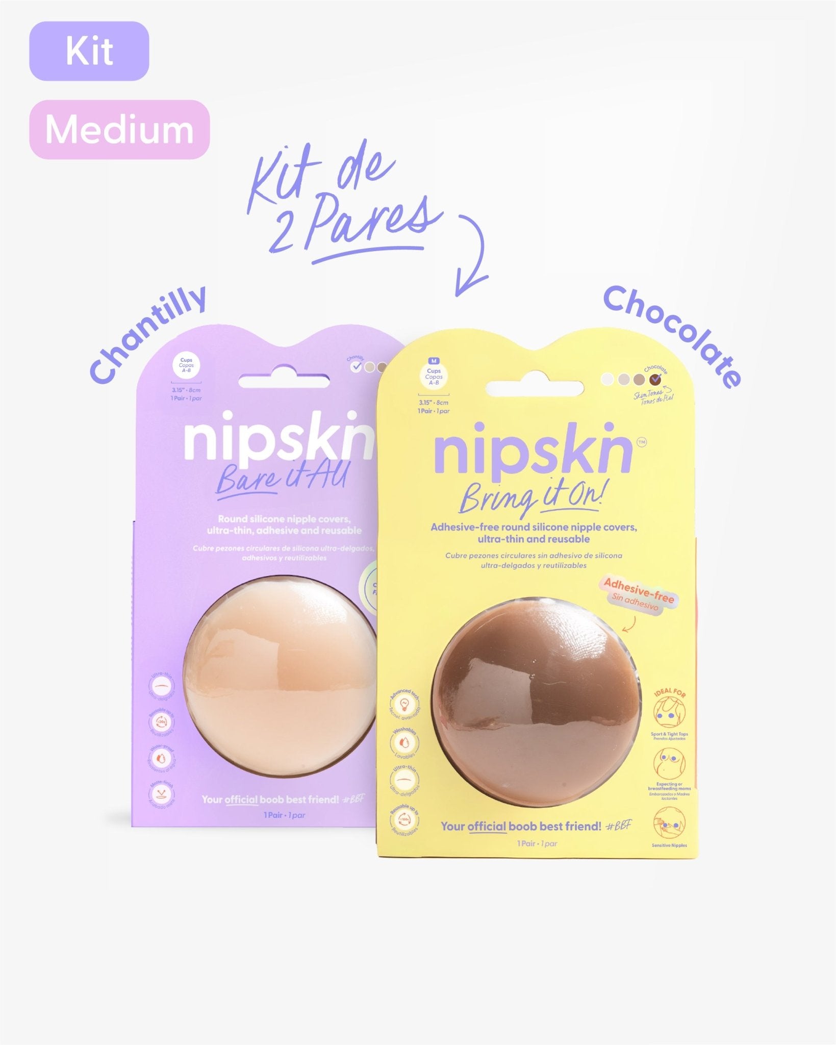 Cubrepezones de Silicona - Nipskin®