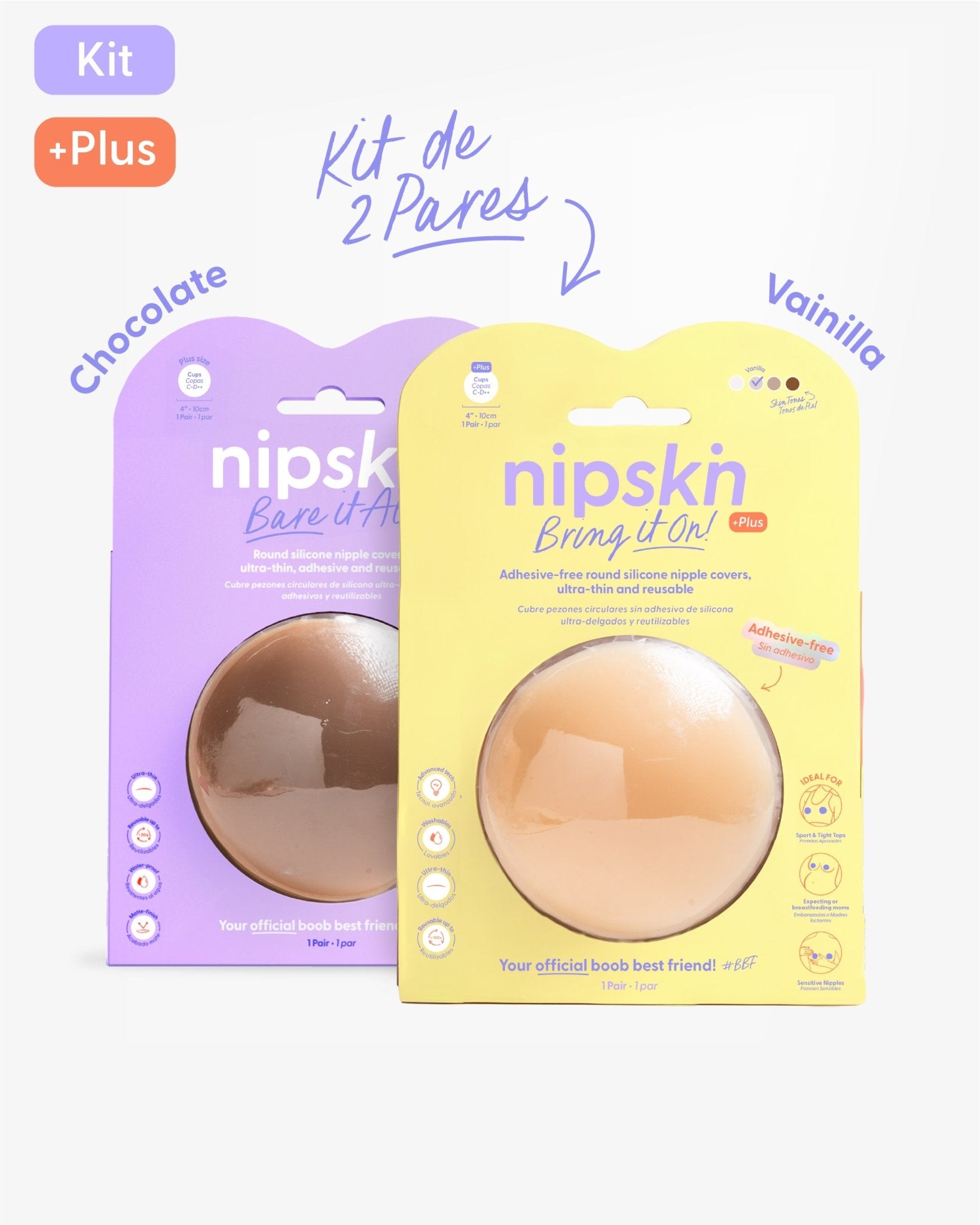 Cubrepezones de Silicona - Nipskin®