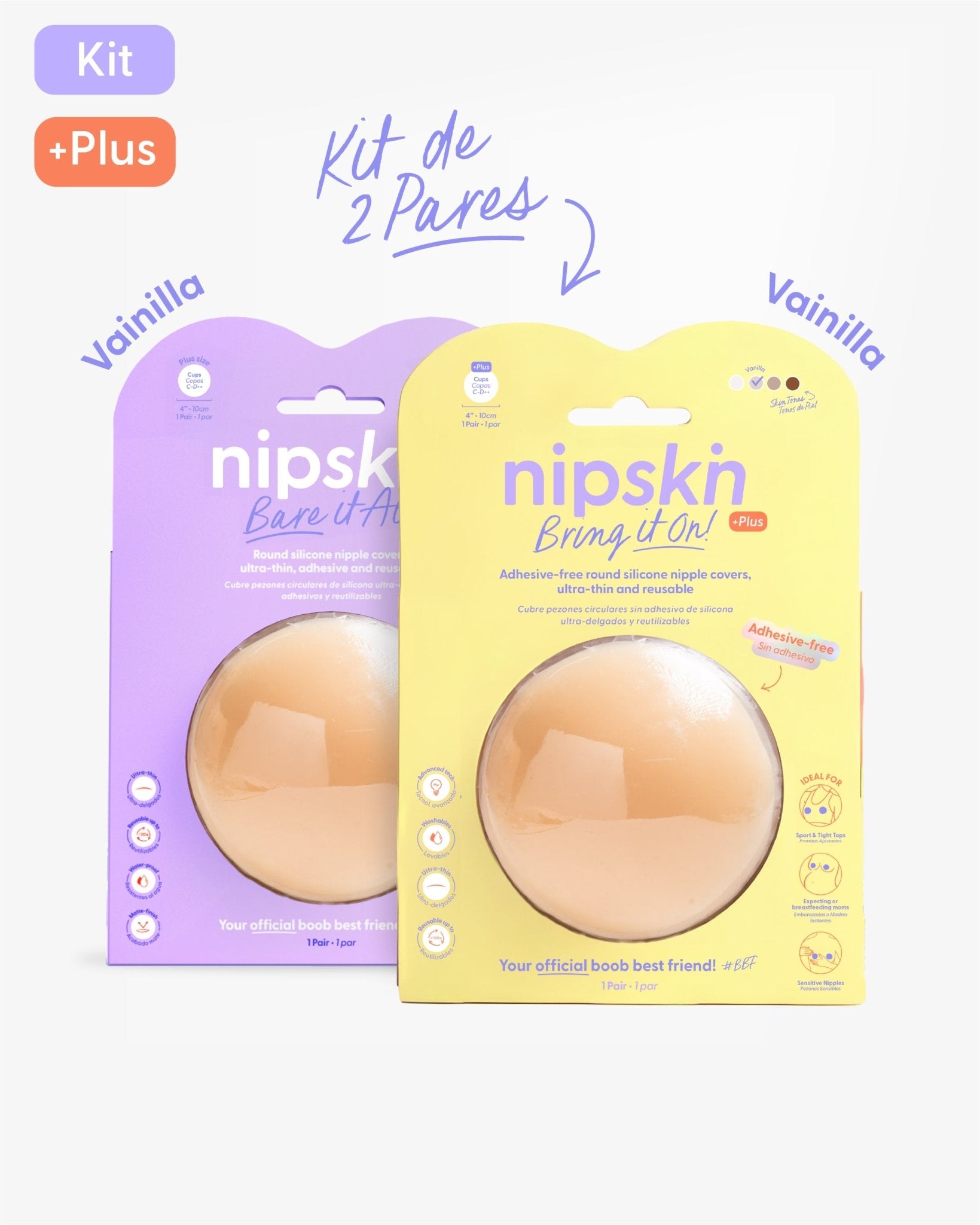 Cubrepezones de Silicona - Nipskin®