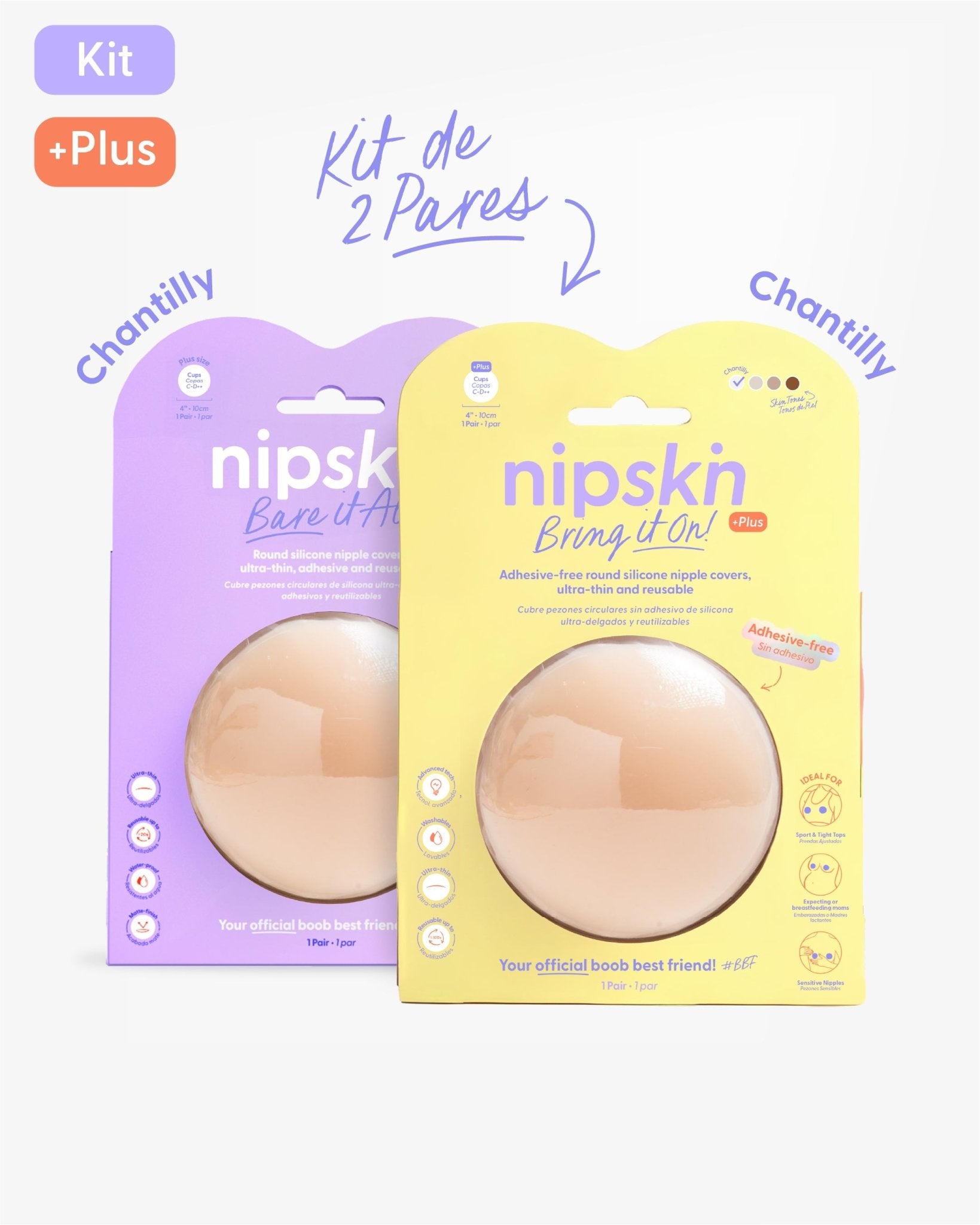 Cubrepezones de Silicona - Nipskin®