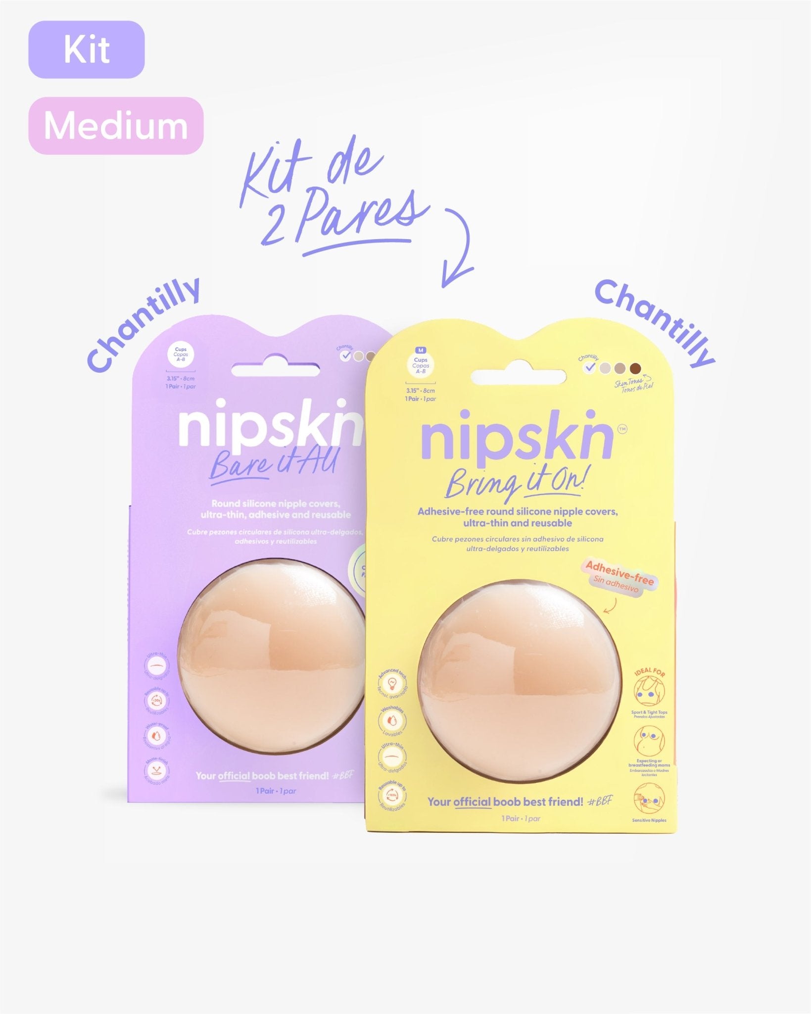 Cubrepezones de Silicona - Nipskin®