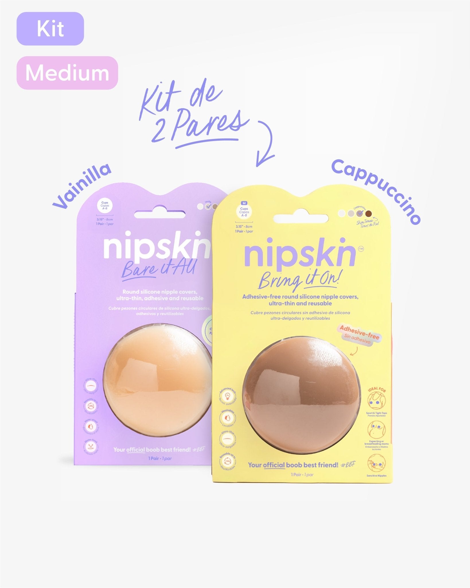 Cubrepezones de Silicona - Nipskin®