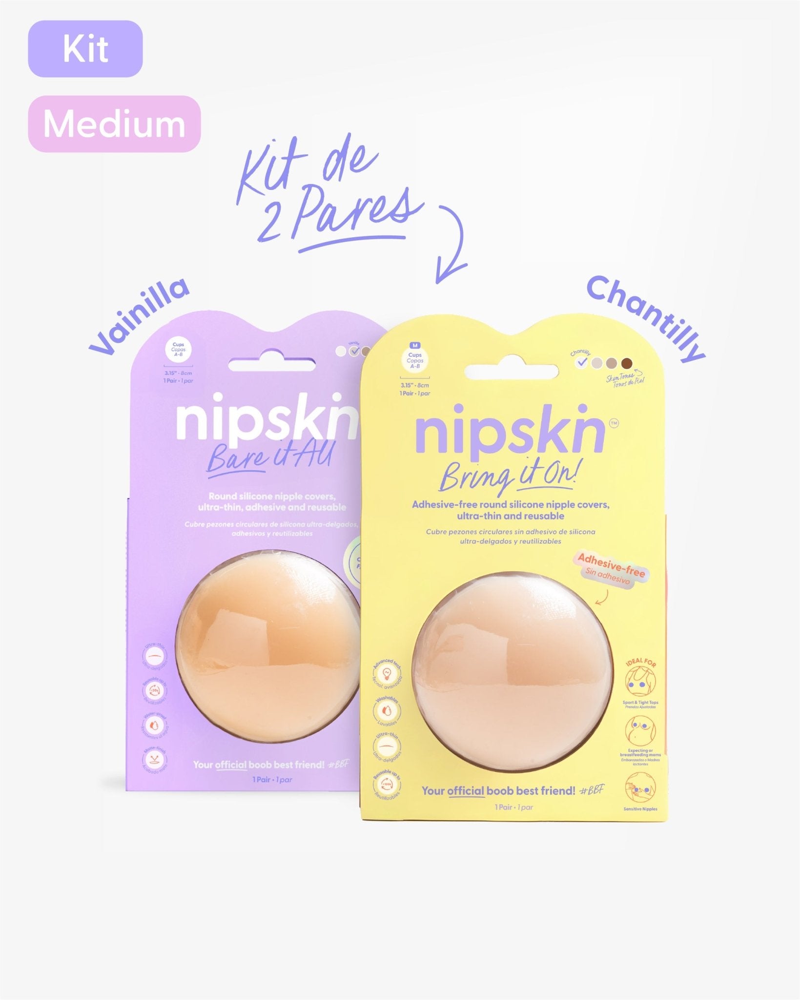 Cubrepezones de Silicona - Nipskin®