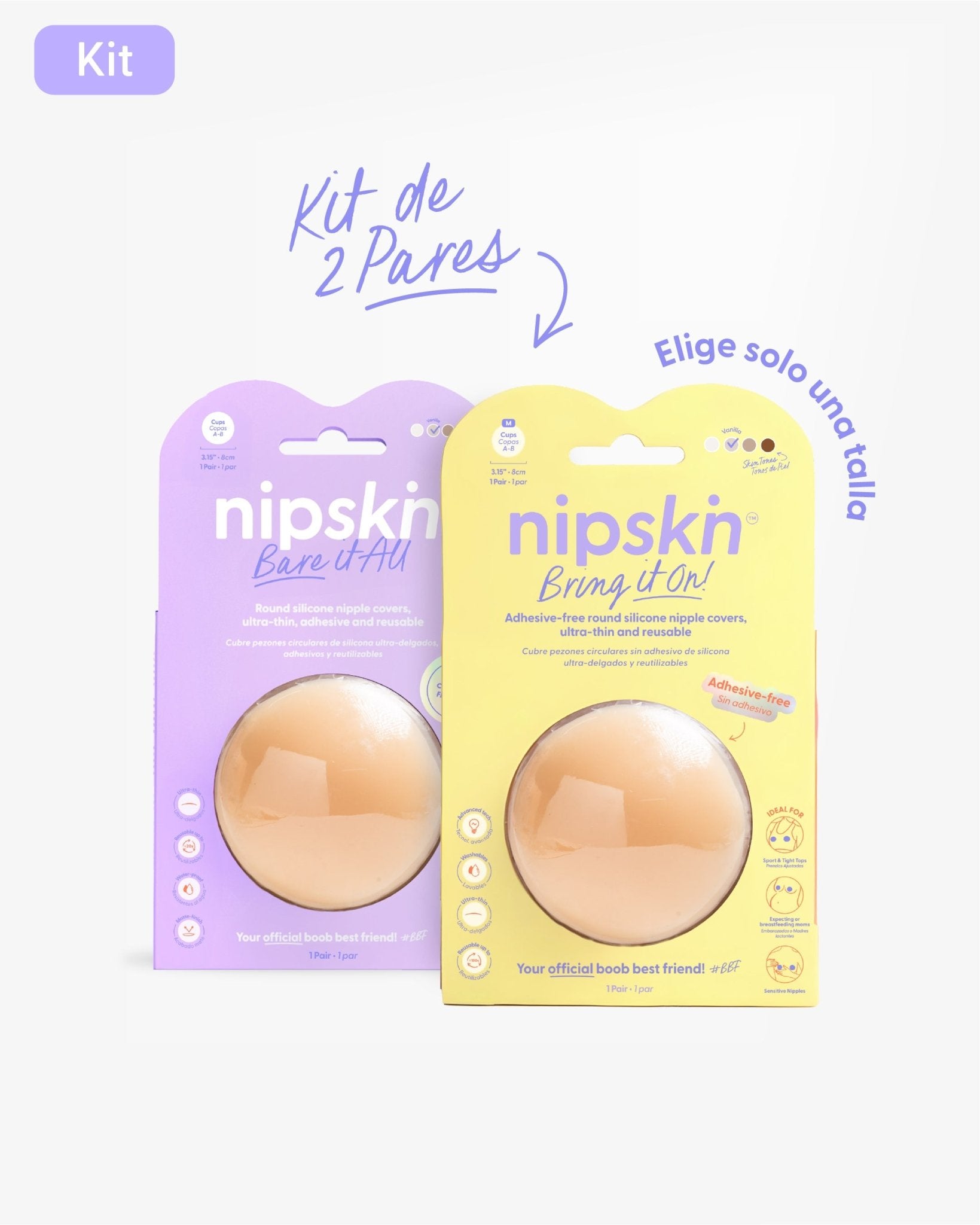 Cubrepezones de Silicona - Nipskin®