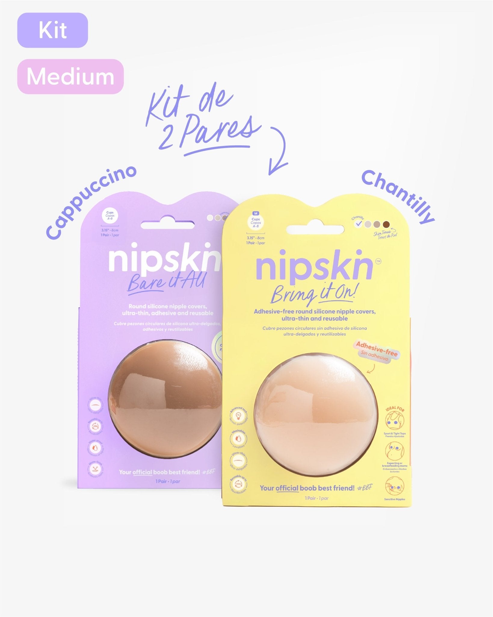 Cubrepezones de Silicona - Nipskin®