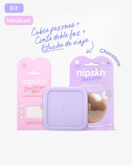 Kit de Cubre pezón, Cinta para Ropa y Estuche - Nipskin®