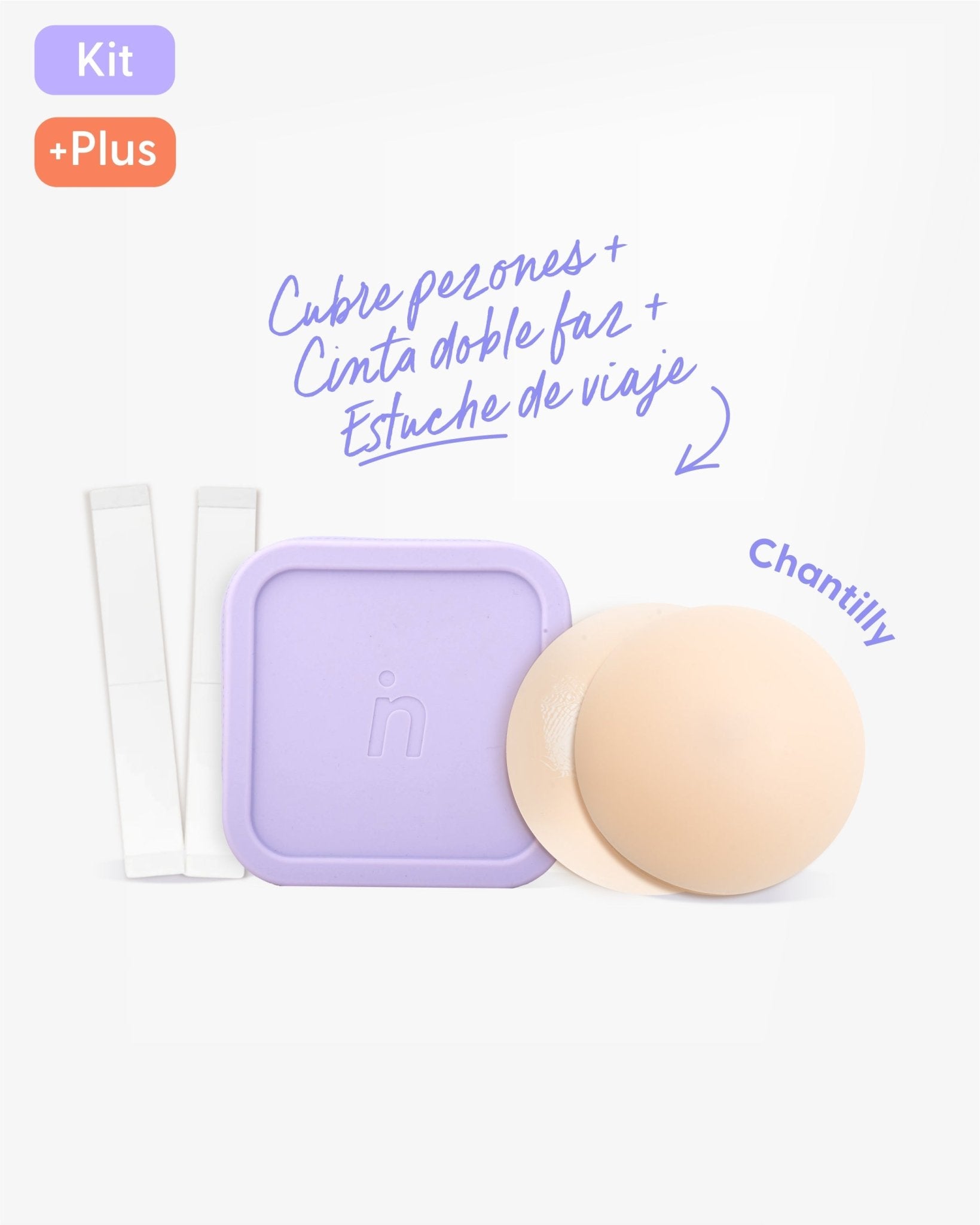 Kit de Cubre pezón, Cinta para Ropa y Estuche - Nipskin®