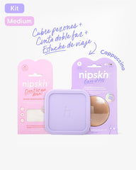 Kit de Cubre pezón, Cinta para Ropa y Estuche - Nipskin®