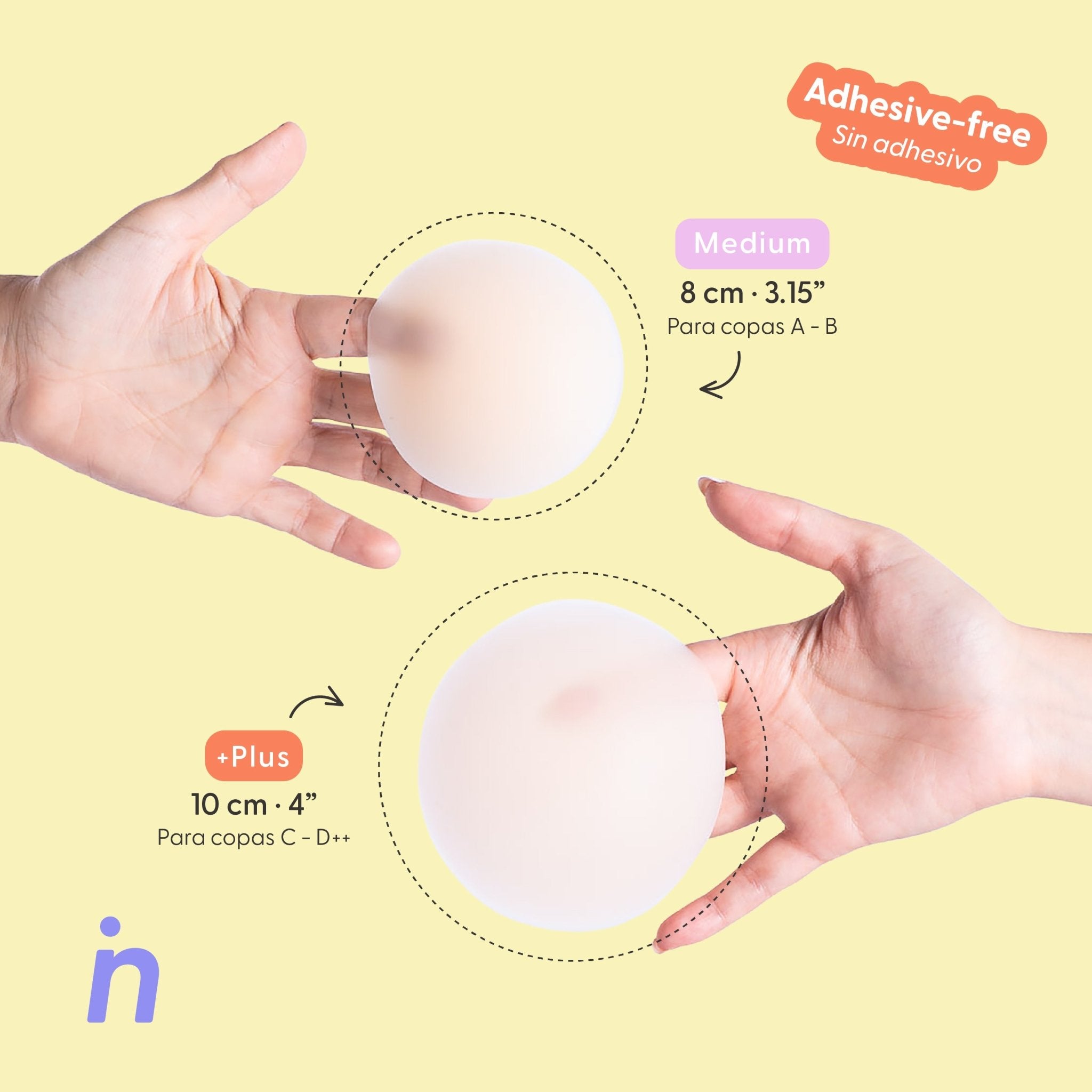 Kit Cubrepezones Pareja: Anti - Roce (Él) + Sin Adhesivo (Ella) - Nipskin®