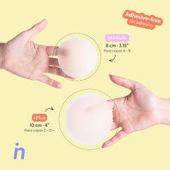 Kit Cubrepezones Pareja: Anti - Roce (Él) + Sin Adhesivo (Ella) - Nipskin®
