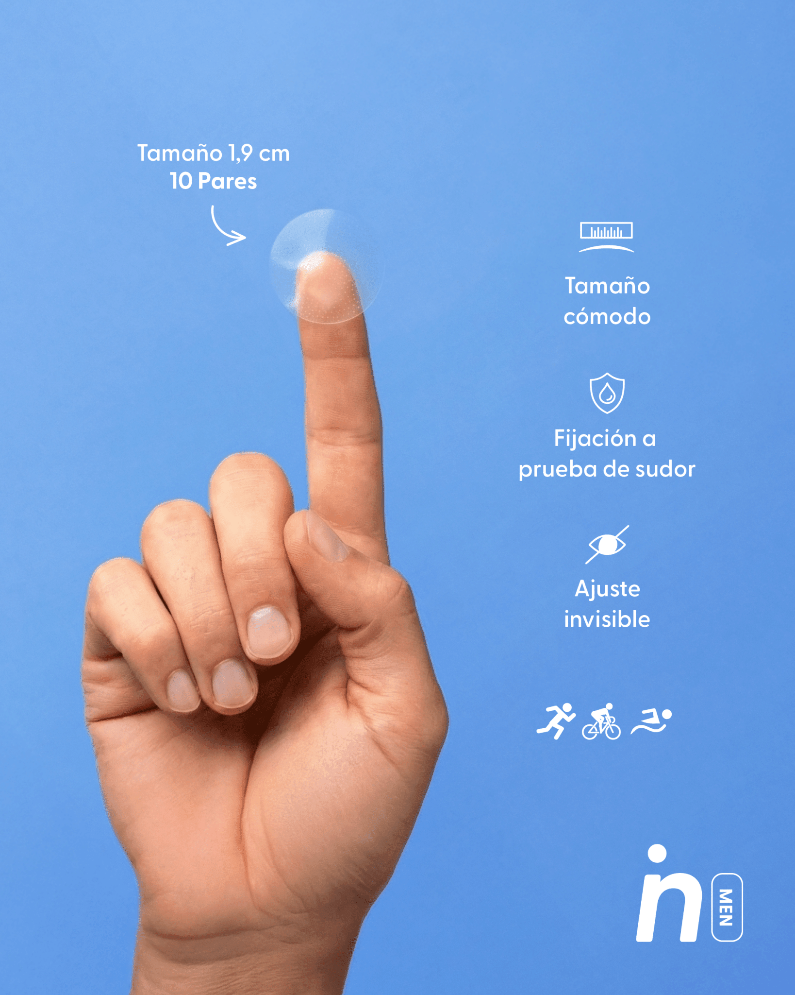Kit Protectores de Pezón Anti - Roce para Hombre - Nipskin®