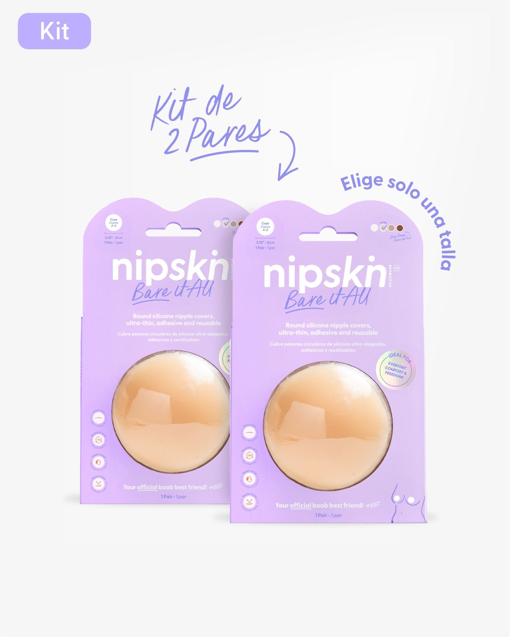 Cubrepezones de Silicona - Nipskin®