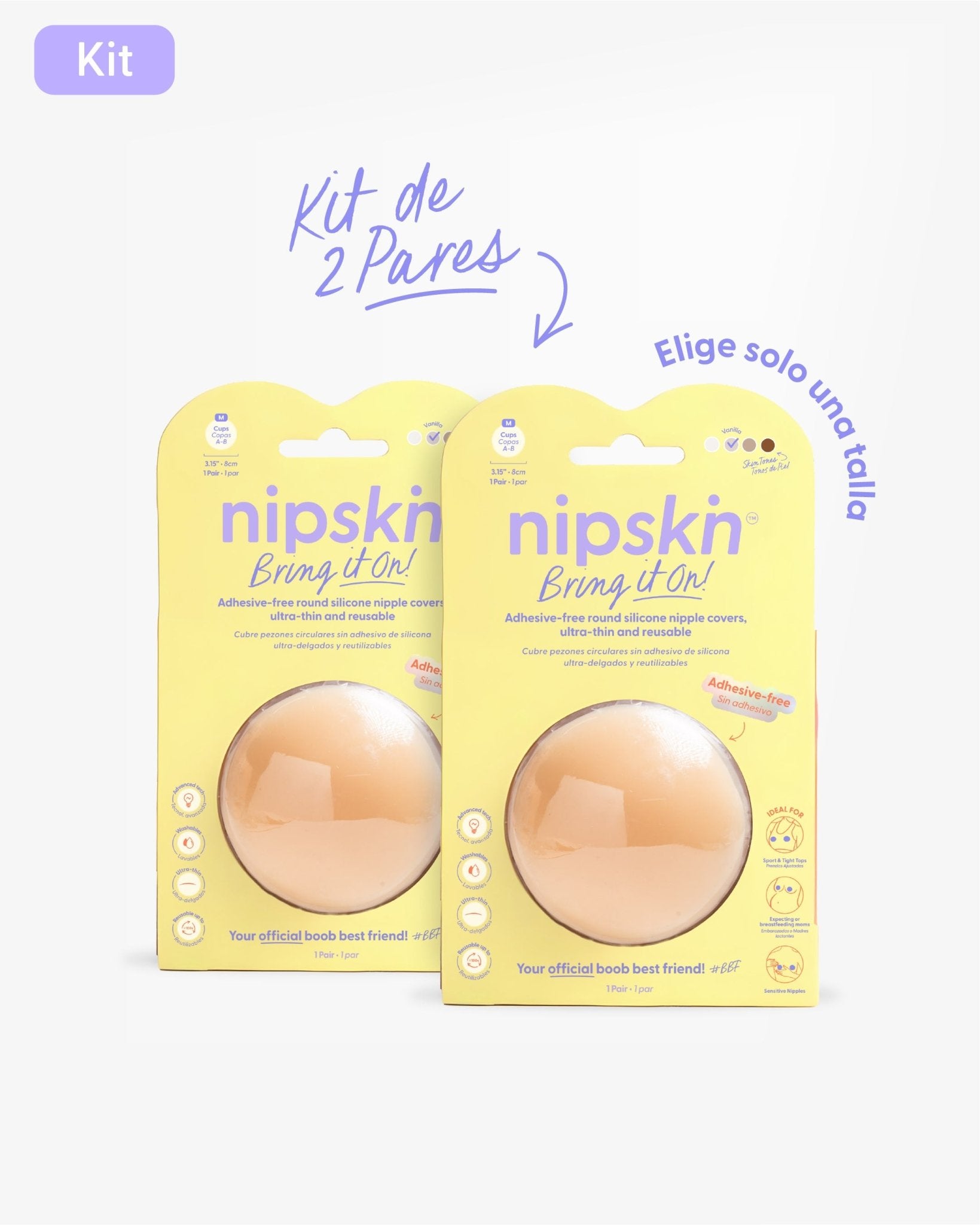 Cubrepezones de Silicona - Nipskin®