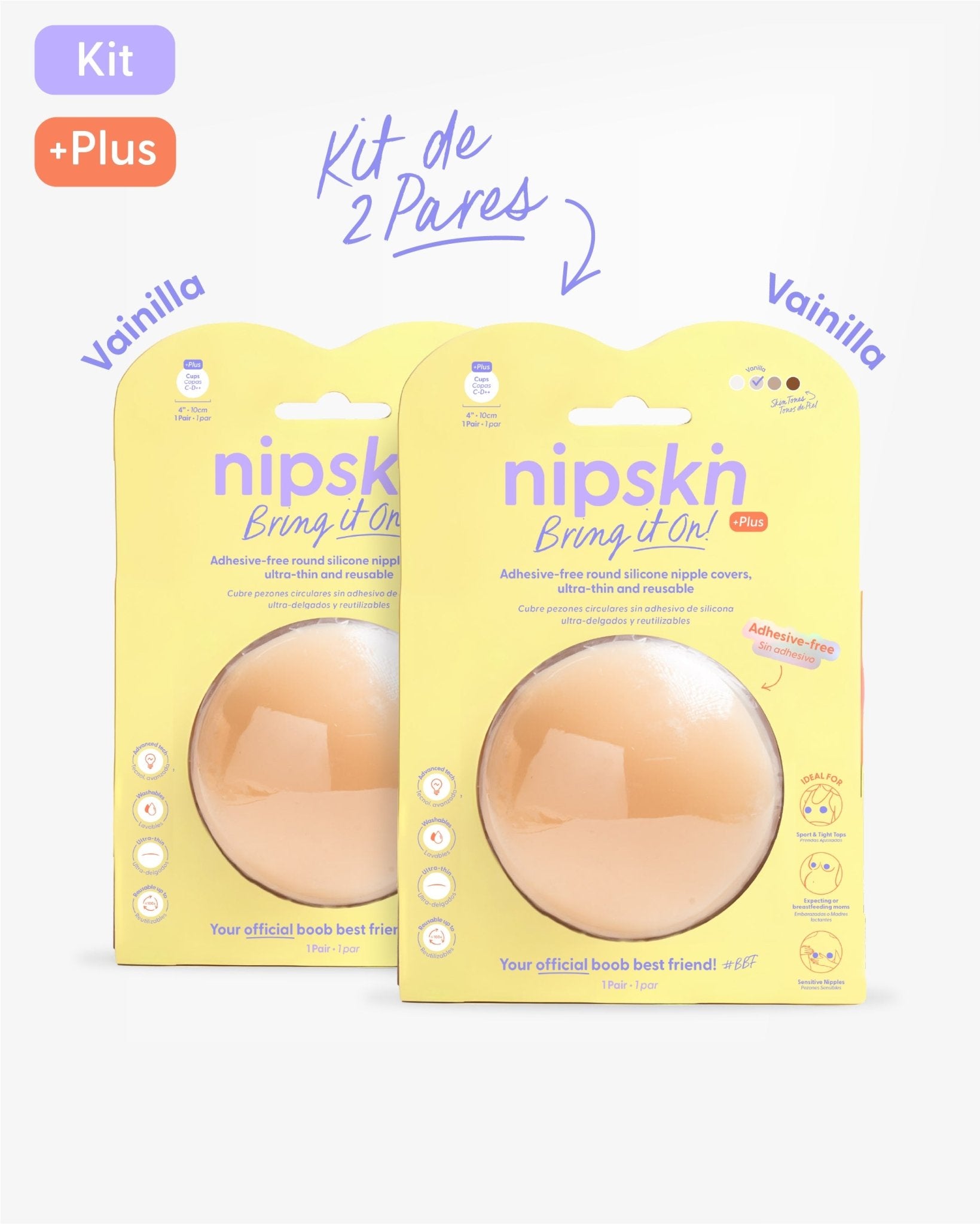 Cubrepezones de Silicona - Nipskin®