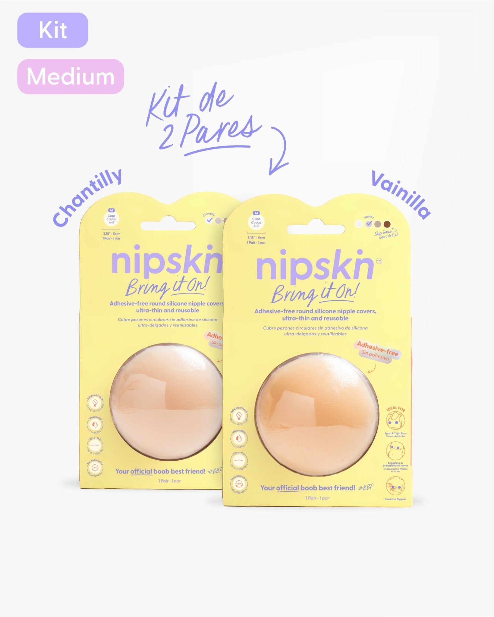 Cubrepezones de Silicona - Nipskin®
