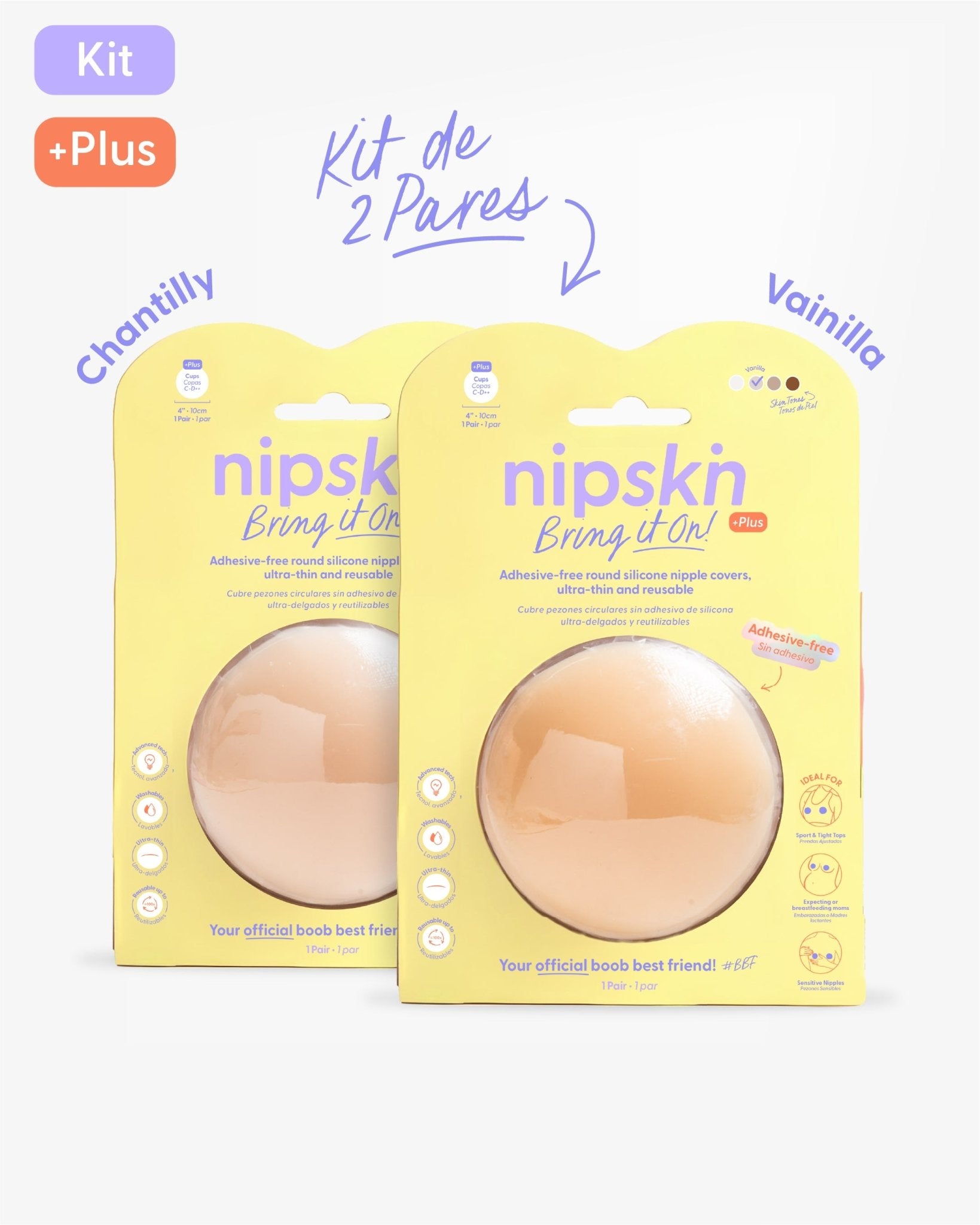 Cubrepezones de Silicona - Nipskin®
