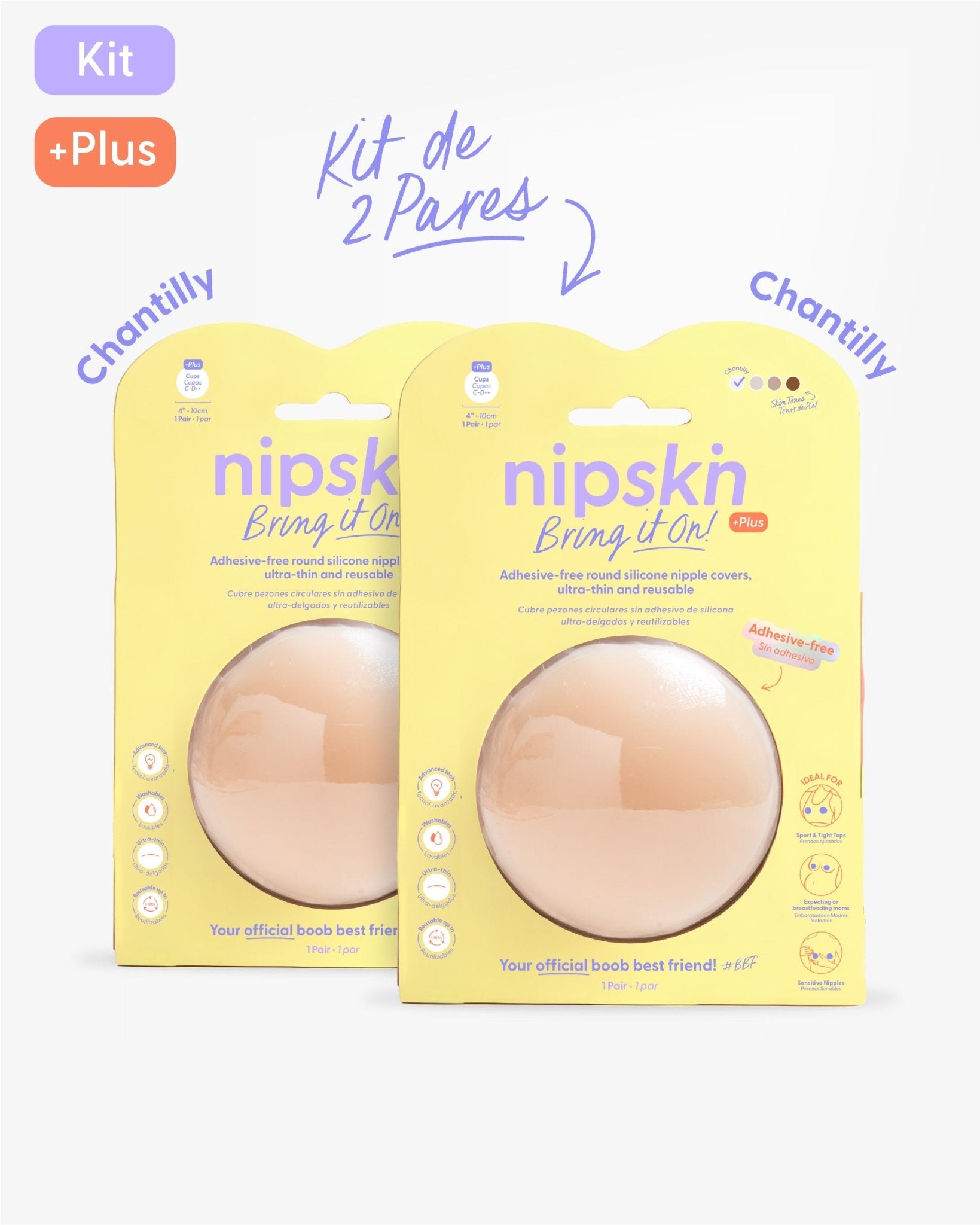 Cubrepezones de Silicona - Nipskin®