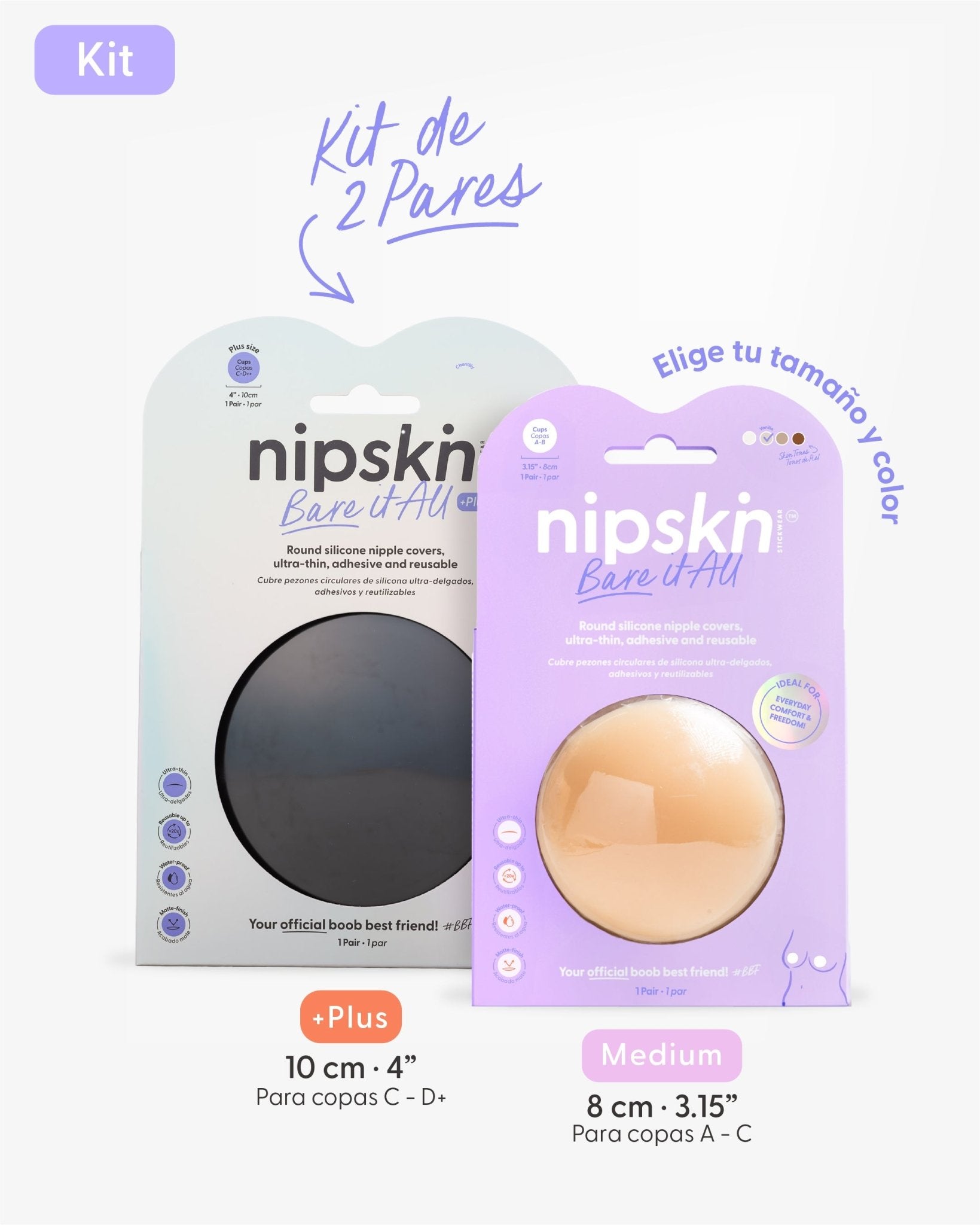 Copas de Silicona para Senos - Nipskin®