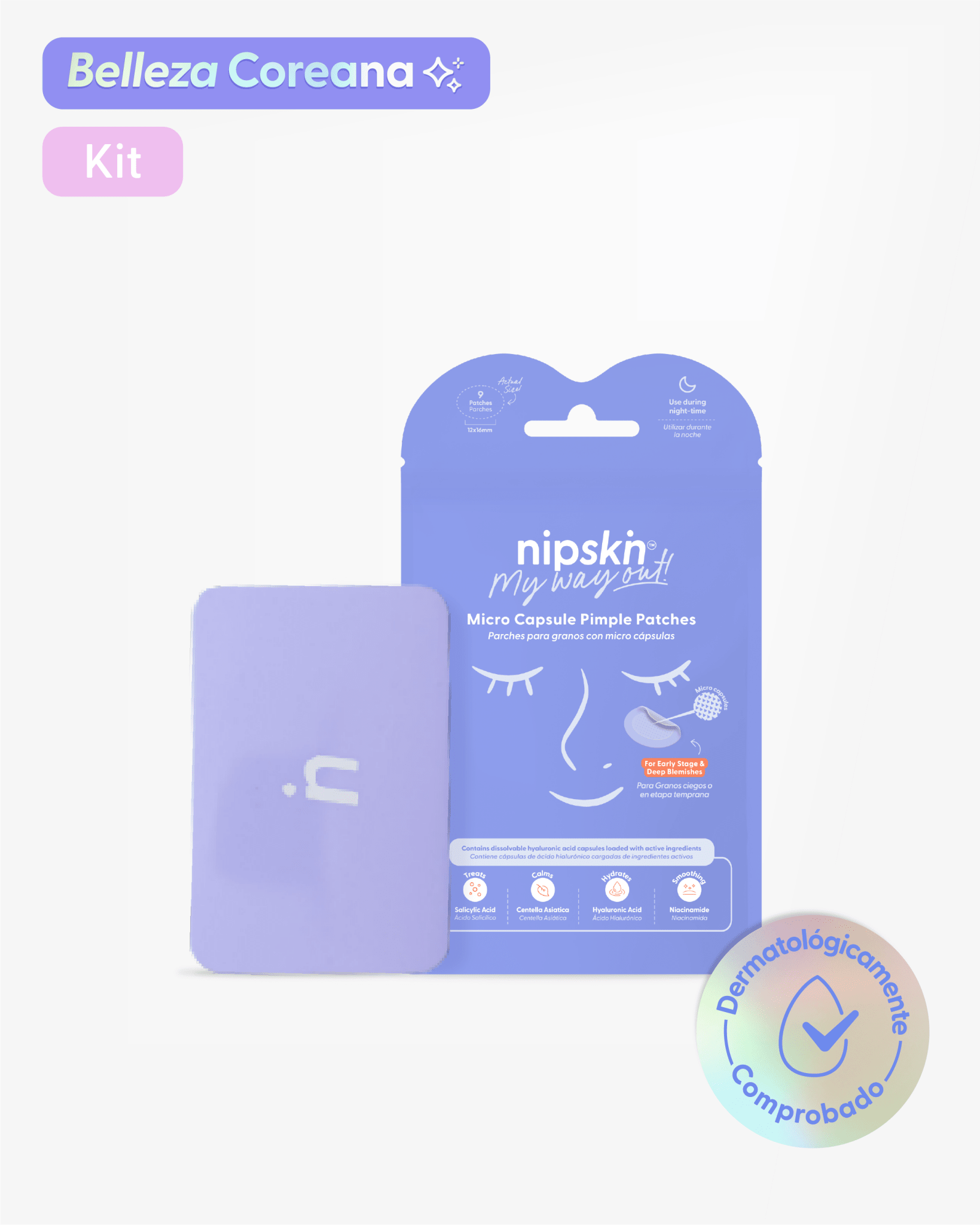 Parches con Ácido Salicílico más Estuche - Nipskin®