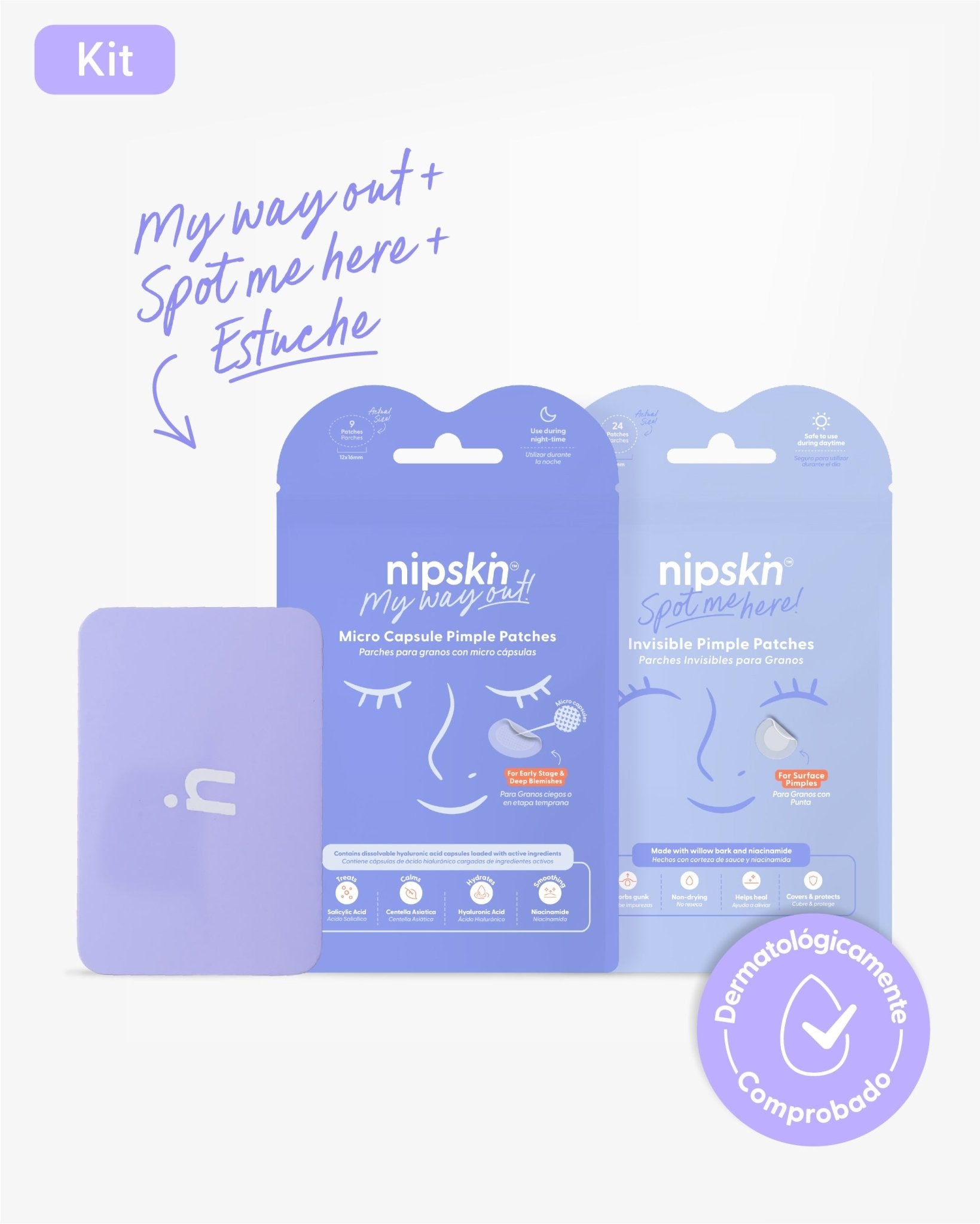 Parches para Granos más Estuche, Pimple Patches  - Nipskin®