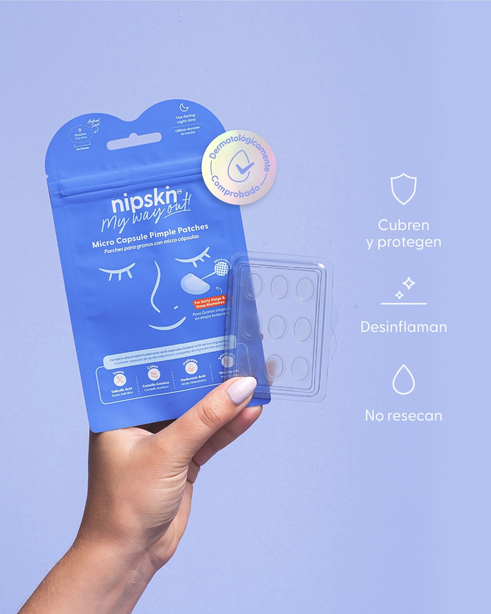 Parches para Granos más Estuche, Pimple Patches  - Nipskin®