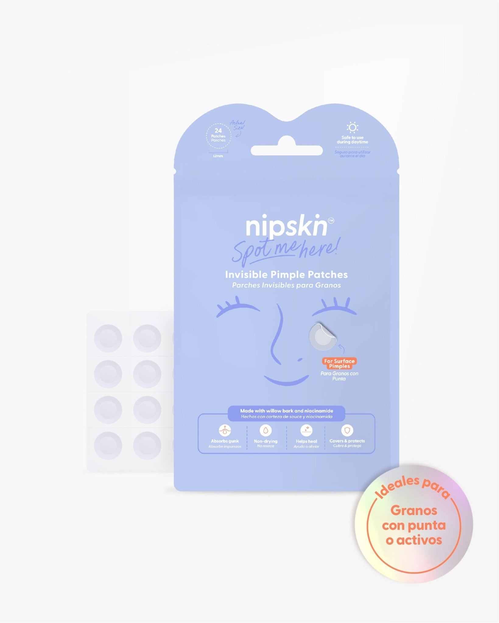 Parches para Granos más Estuche, Pimple Patches  - Nipskin®