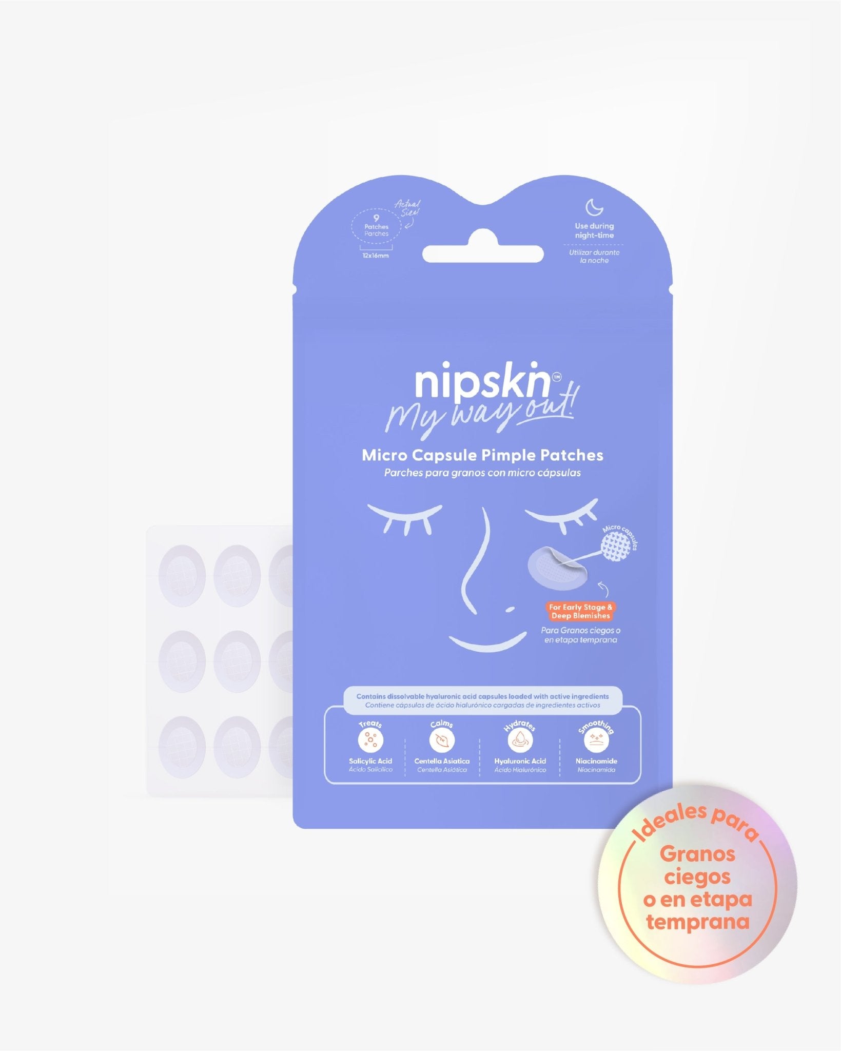Parches para Granos más Estuche, Pimple Patches  - Nipskin®