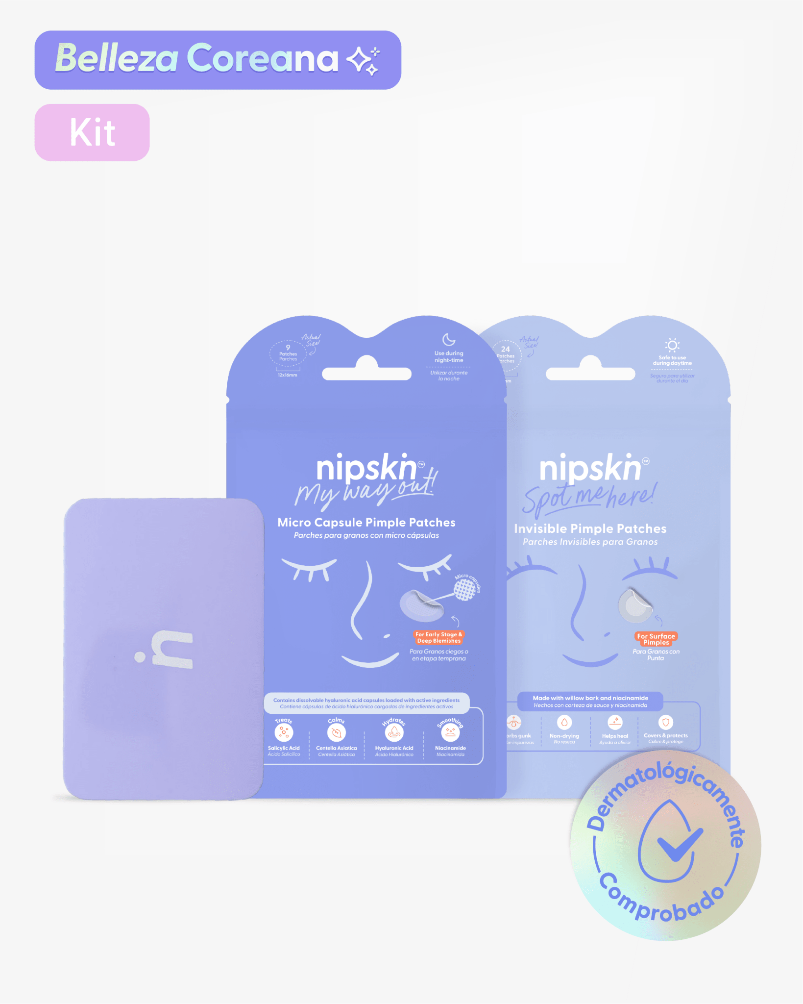 Parches para Imperfecciones más Estuche, Pimple Patches - Nipskin®