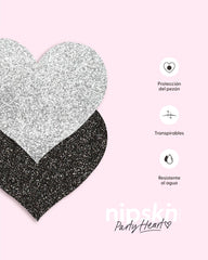 Party Heart - Stickers para cubrir los pezones de un solo uso, 2 pares - Nipskin