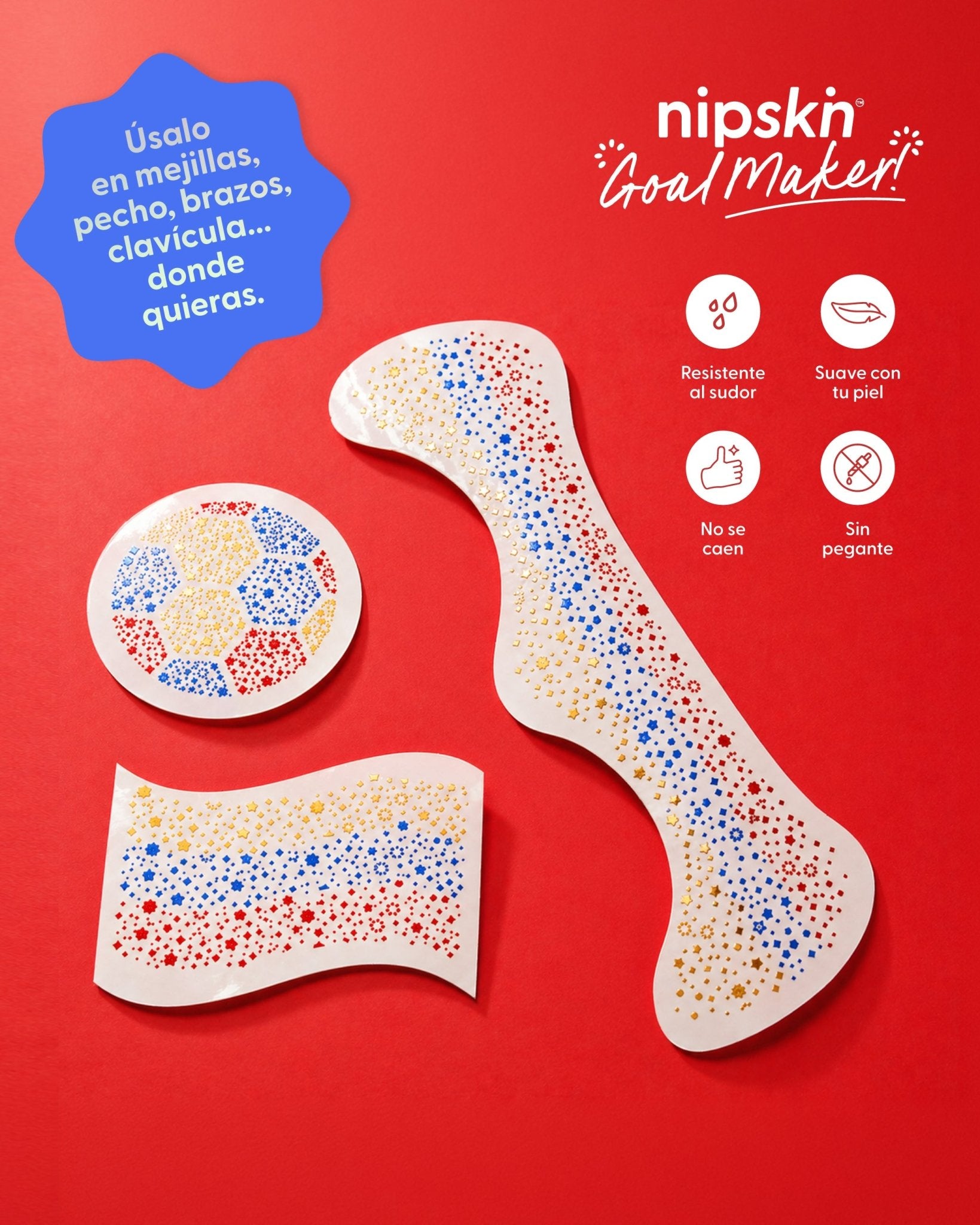 Stickers Temporales para Apoyar la Tricolor - Nipskin®